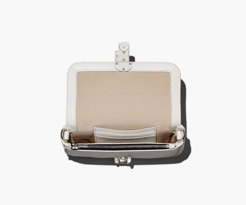 Marc Jacobs The J Marc Mini Skulderveske Hvite Sølv | Norge_MJ58582