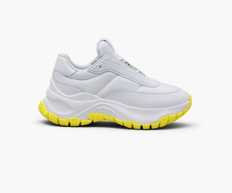 Marc Jacobs The Lazy Runner Sneakers Hvite Gul | Norge_MJ16999