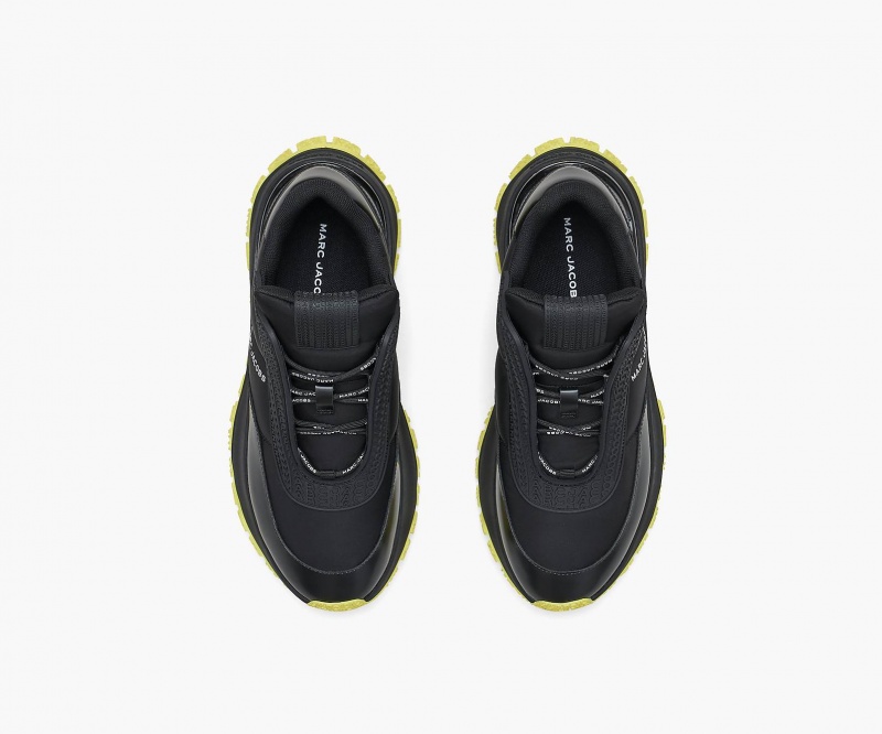 Marc Jacobs The Lazy Runner Sneakers Svarte Gul | Norge_MJ37178