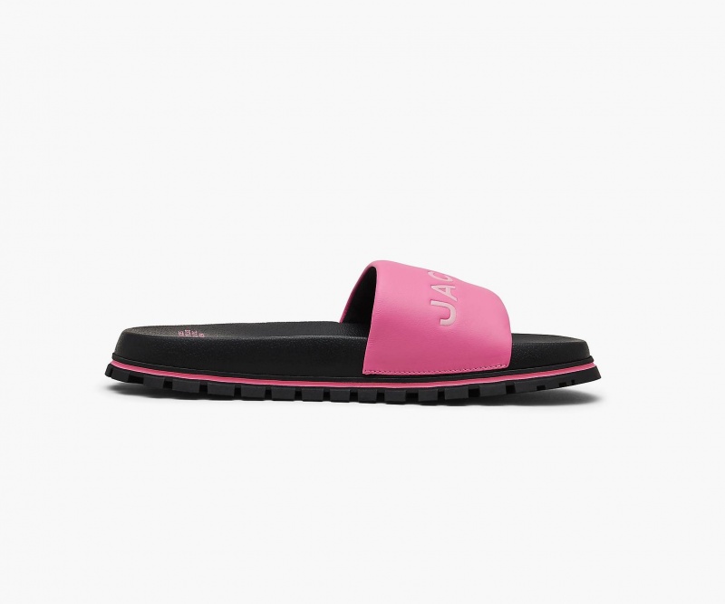 Marc Jacobs The Lær Badesandaler Sandaler Rosa | Norge_MJ64849