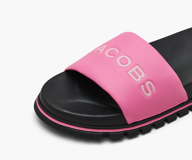 Marc Jacobs The Lær Badesandaler Sandaler Rosa | Norge_MJ64849