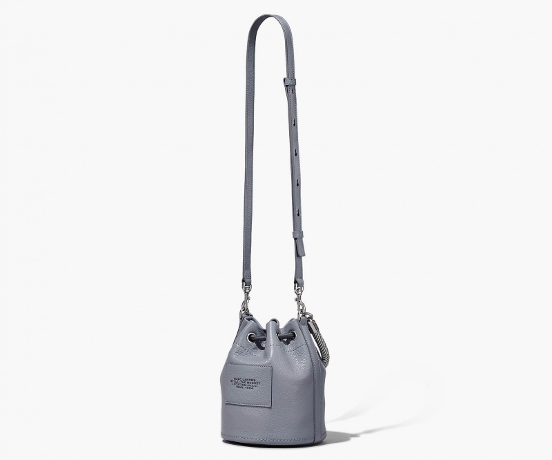 Marc Jacobs The Lær Bucket Bøtteposer Grå | Norge_MJ41389