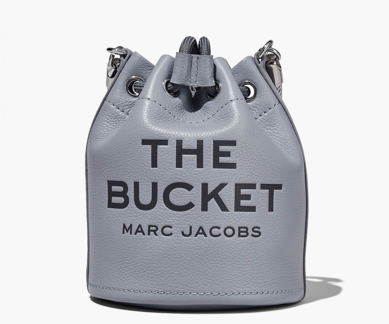 Marc Jacobs The Lær Bucket Bøtteposer Grå | Norge_MJ41389