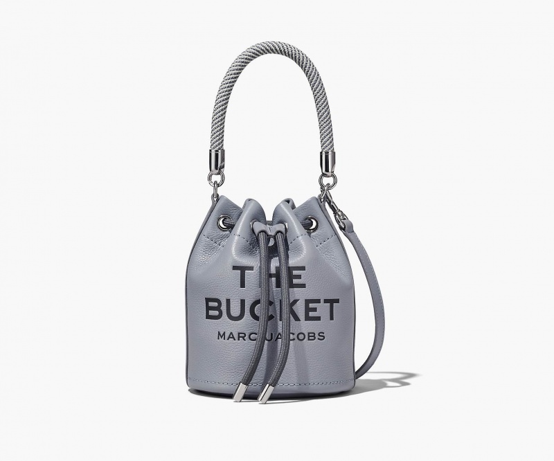 Marc Jacobs The Lær Bucket Bøtteposer Grå | Norge_MJ41389