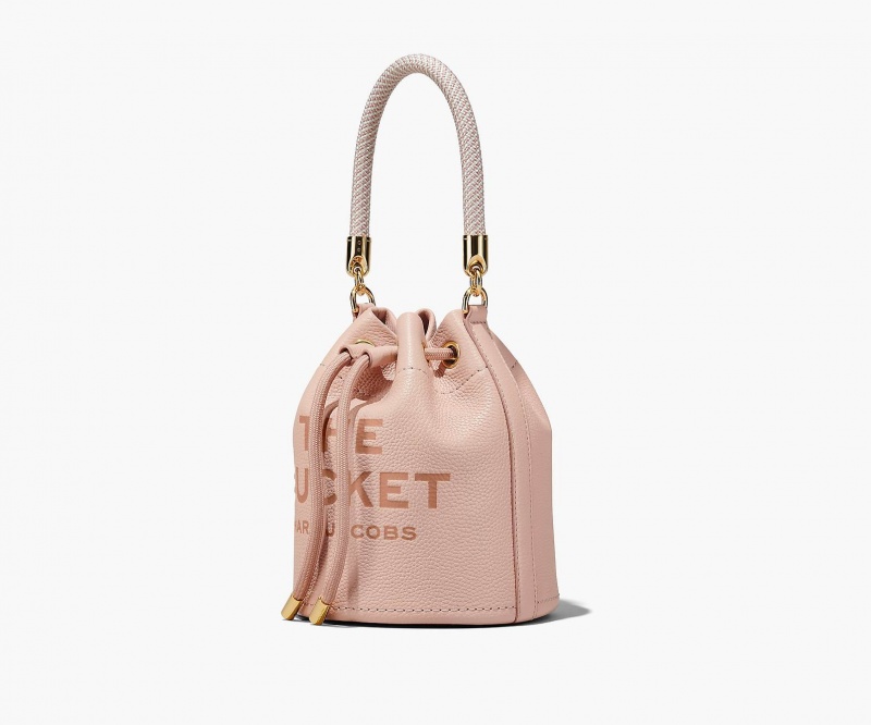 Marc Jacobs The Lær Bucket Bøtteposer Rosa | Norge_MJ69460