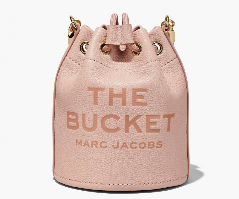 Marc Jacobs The Lær Bucket Bøtteposer Rosa | Norge_MJ69460