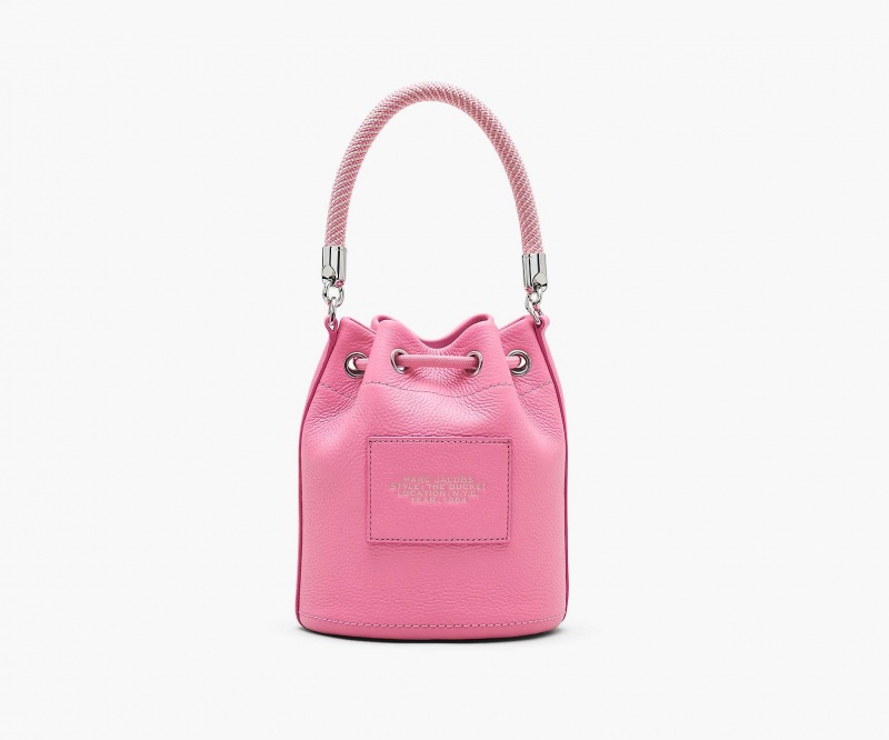 Marc Jacobs The Lær Bucket Bøtteposer Rosa | Norge_MJ84905