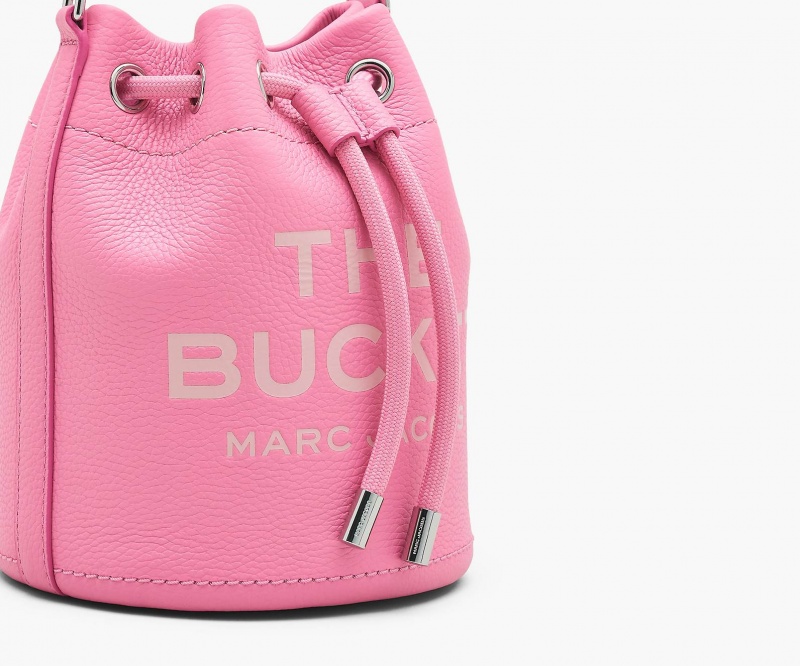 Marc Jacobs The Lær Bucket Bøtteposer Rosa | Norge_MJ84905