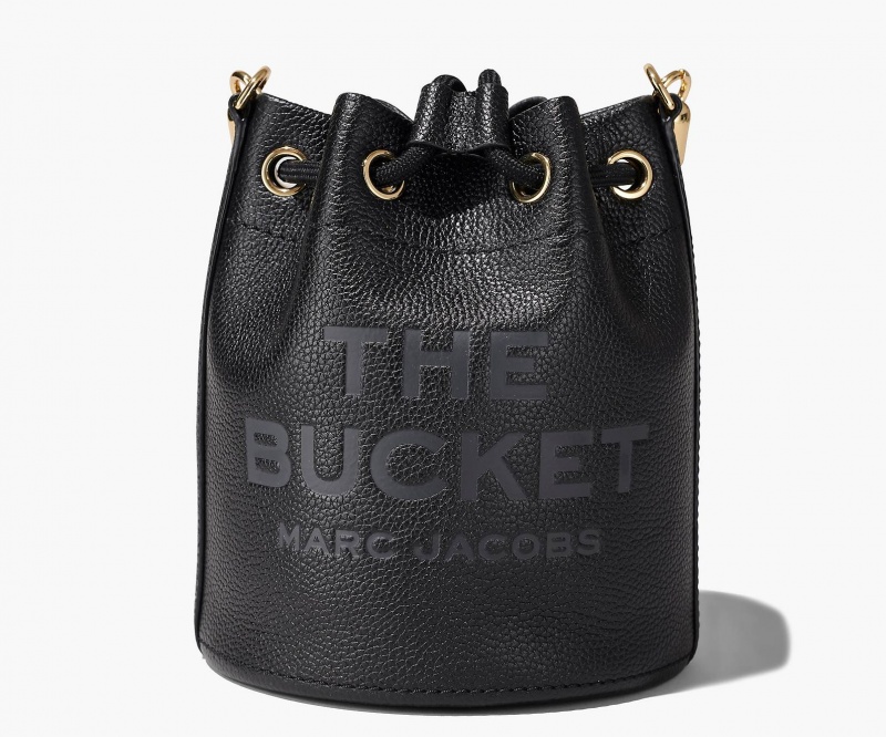 Marc Jacobs The Lær Bucket Bøtteposer Svarte | Norge_MJ57629