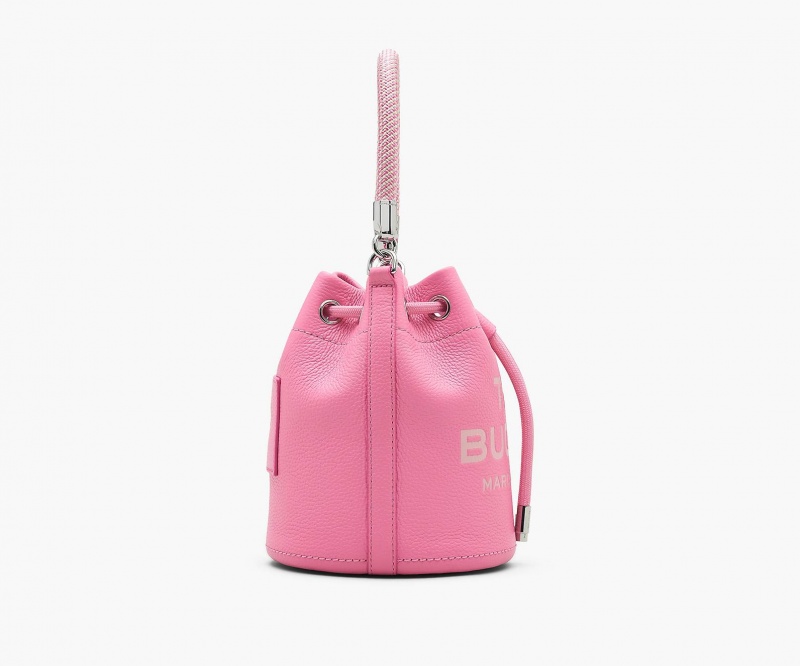 Marc Jacobs The Lær Bucket Crossbody Veske Rosa | Norge_MJ62837