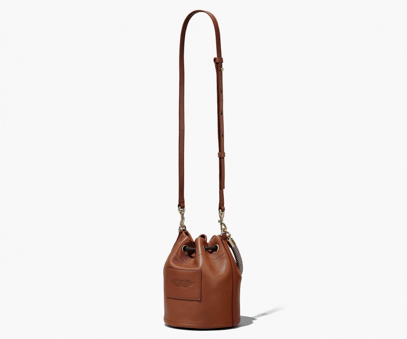 Marc Jacobs The Lær Bucket Crossbody Veske Brune | Norge_MJ80063