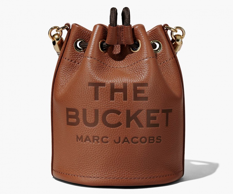 Marc Jacobs The Lær Bucket Crossbody Veske Brune | Norge_MJ80063