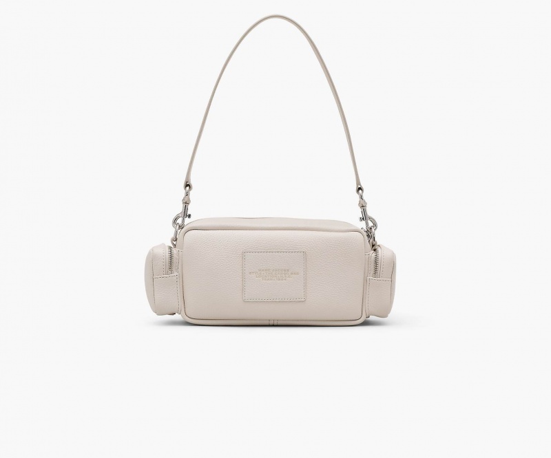 Marc Jacobs The Lær Cargo Crossbody Veske Sølv | Norge_MJ54201