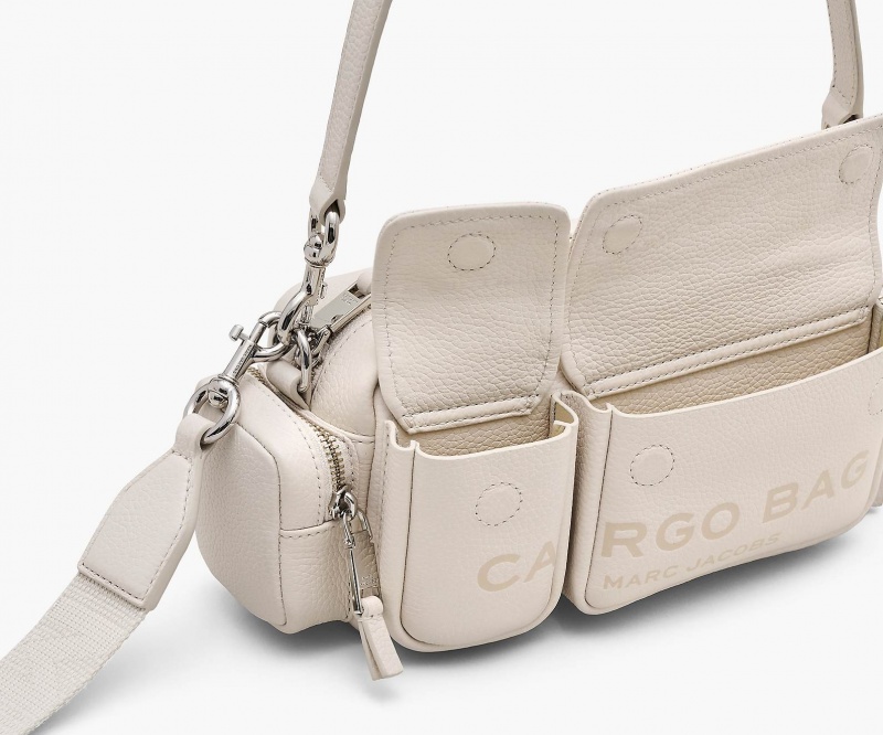 Marc Jacobs The Lær Cargo Crossbody Veske Sølv | Norge_MJ54201