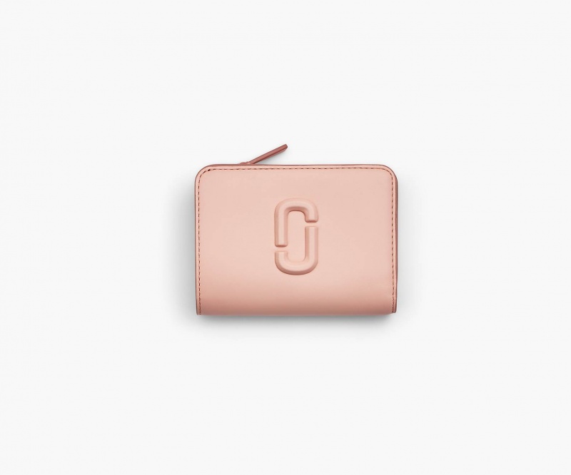 Marc Jacobs The Lær J Marc Mini Compact Lommebok Rosa | Norge_MJ67455