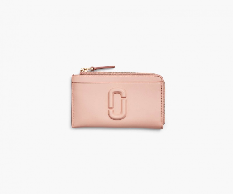 Marc Jacobs The Lær J Marc Top Zip Lommebok Rosa | Norge_MJ88463