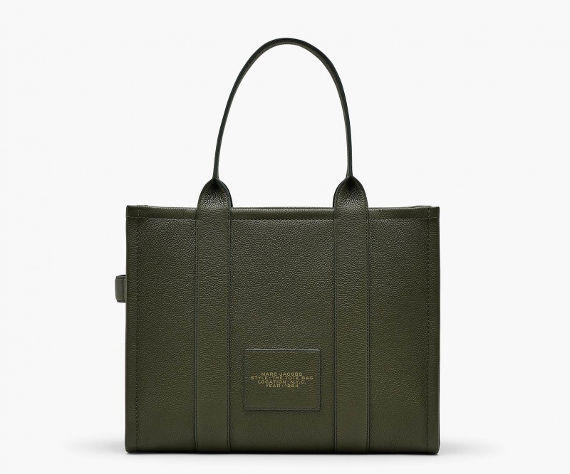 Marc Jacobs The Lær Large Tote Veske Svarte Gul | Norge_MJ32769