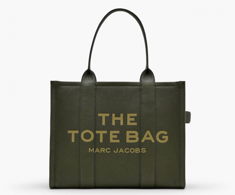 Marc Jacobs The Lær Large Tote Veske Svarte Gul | Norge_MJ32769