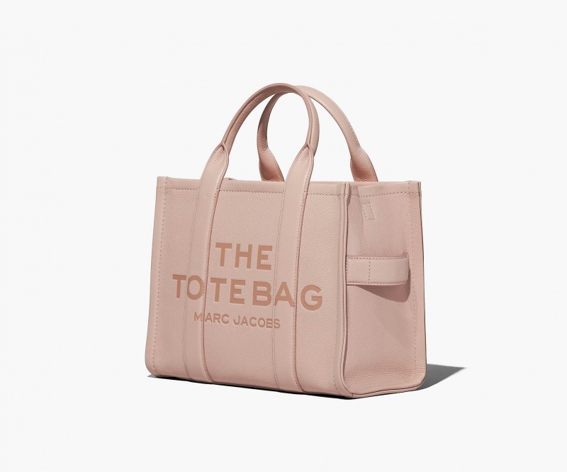 Marc Jacobs The Lær Medium Tote Veske Rosa | Norge_MJ94729