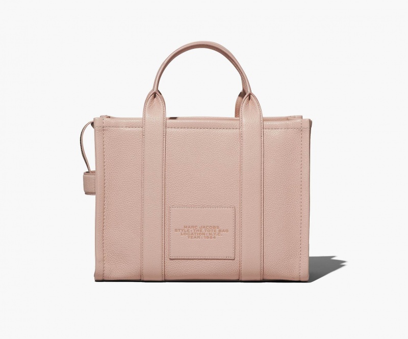 Marc Jacobs The Lær Medium Tote Veske Rosa | Norge_MJ94729