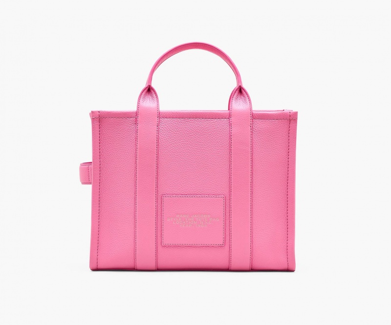 Marc Jacobs The Lær Medium Tote Veske Rosa | Norge_MJ26035