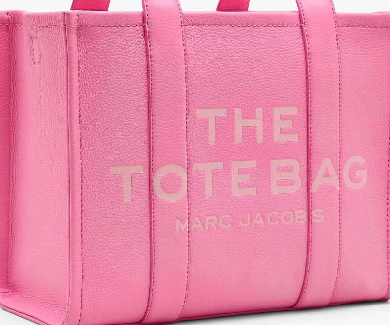 Marc Jacobs The Lær Medium Tote Veske Rosa | Norge_MJ26035