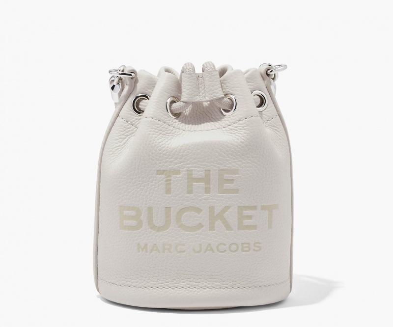 Marc Jacobs The Lær Mini Bucket Bøtteposer Sølv | Norge_MJ22115