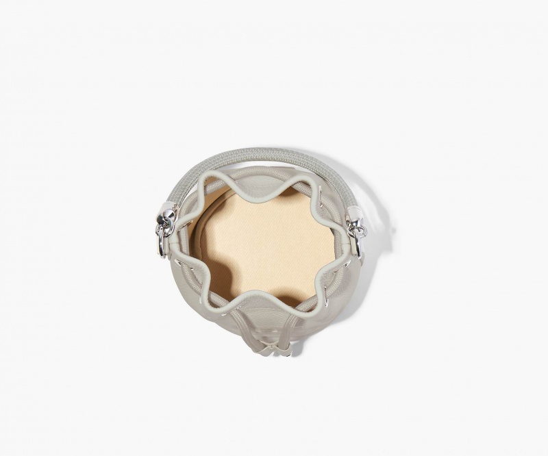 Marc Jacobs The Lær Mini Bucket Bøtteposer Sølv | Norge_MJ22115