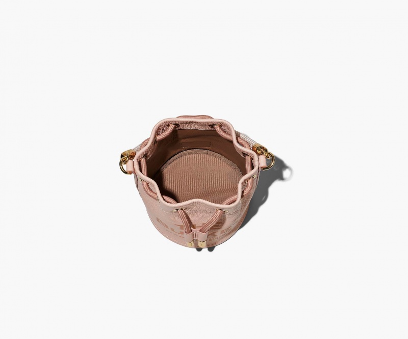 Marc Jacobs The Lær Mini Bucket Bøtteposer Rosa | Norge_MJ27941