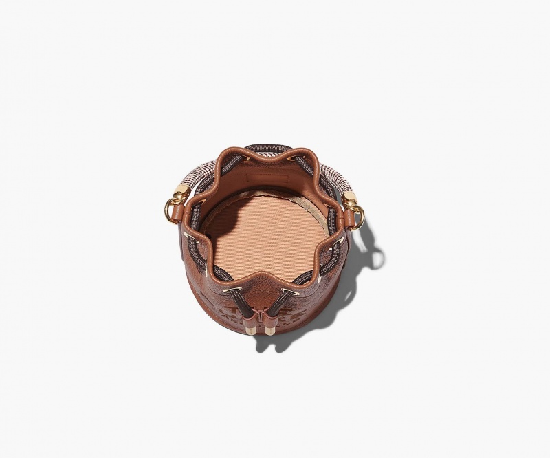 Marc Jacobs The Lær Mini Bucket Mini Vesker Brune | Norge_MJ20599