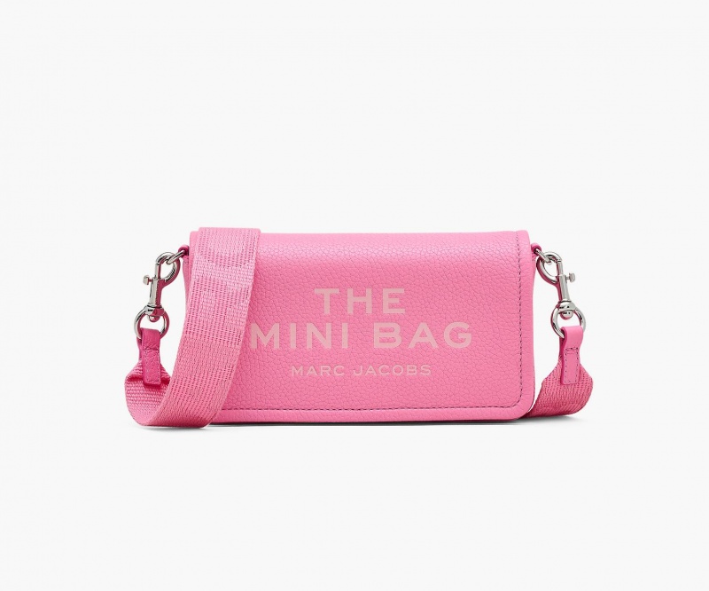 Marc Jacobs The Lær Mini Crossbody Veske Rosa | Norge_MJ47937