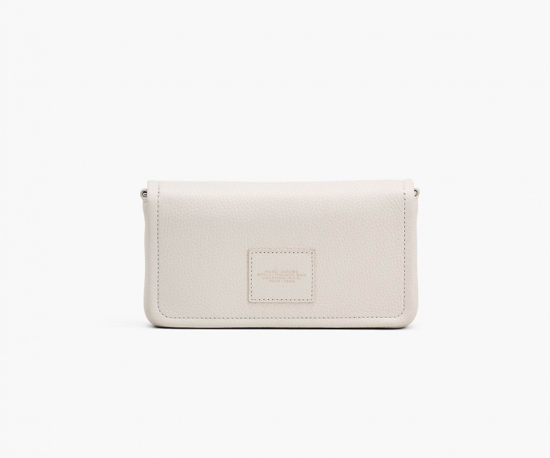 Marc Jacobs The Lær Mini Crossbody Veske Hvite | Norge_MJ55792