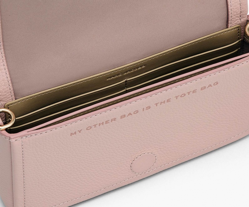 Marc Jacobs The Lær Mini Crossbody Veske Rosa | Norge_MJ14235