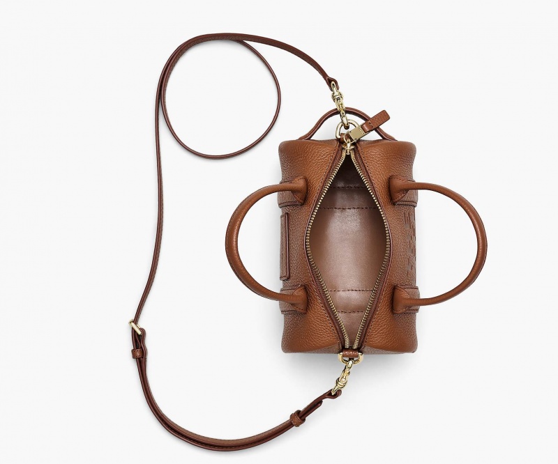 Marc Jacobs The Lær Mini Duffle Crossbody Veske Brune | Norge_MJ43722