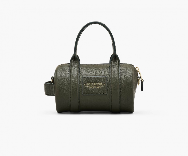 Marc Jacobs The Lær Mini Duffle Crossbody Veske Grønn Gul | Norge_MJ22389