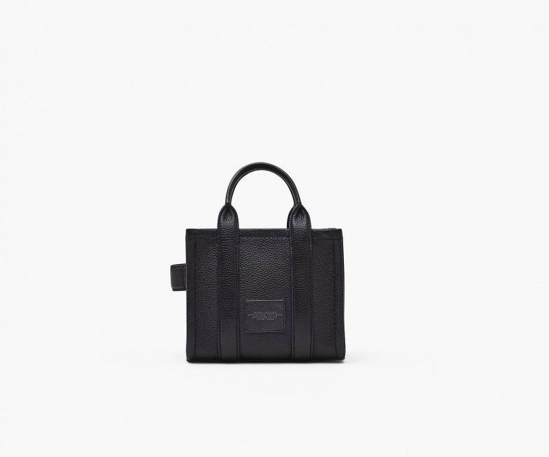 Marc Jacobs The Lær Mini Tote Crossbody Veske Svarte | Norge_MJ69118