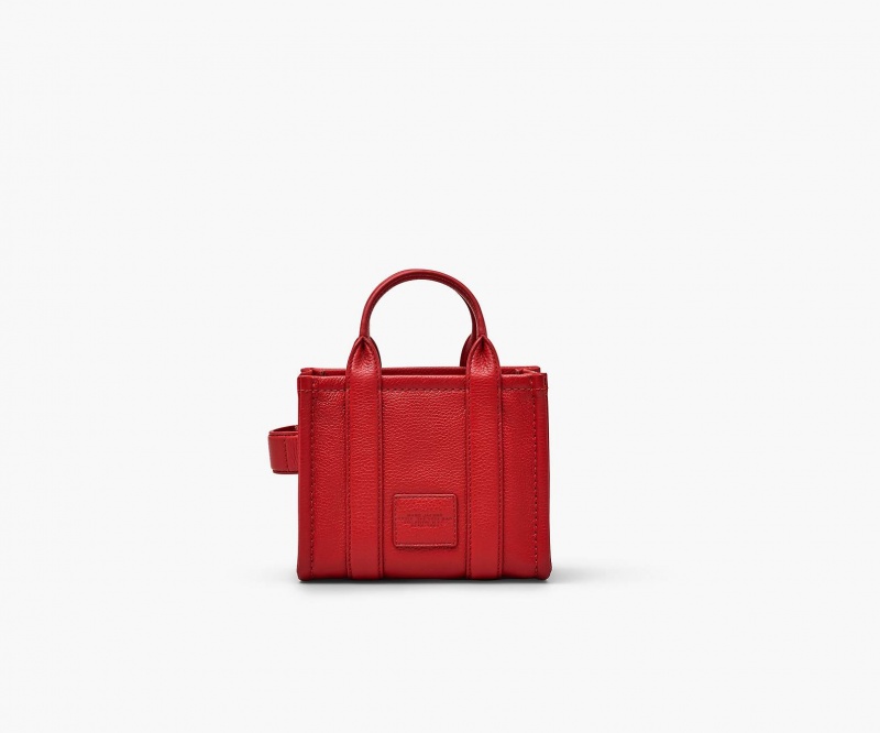 Marc Jacobs The Lær Mini Tote Mini Vesker Rød | Norge_MJ58025