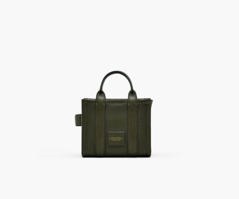 Marc Jacobs The Lær Mini Tote Mini Vesker Grønn Gul | Norge_MJ17602