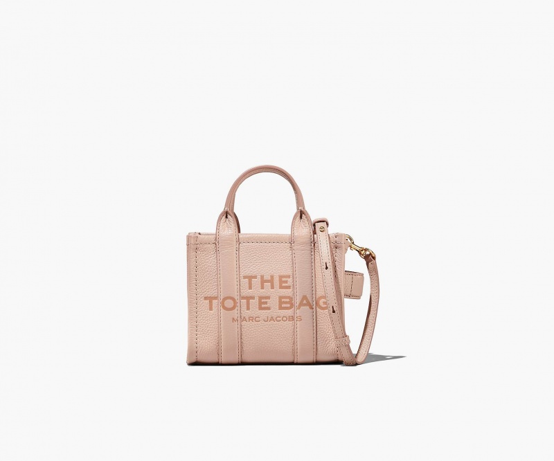 Marc Jacobs The Lær Mini Tote Mini Vesker Rosa | Norge_MJ70901