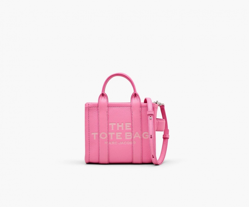 Marc Jacobs The Lær Mini Tote Veske Rosa | Norge_MJ10926