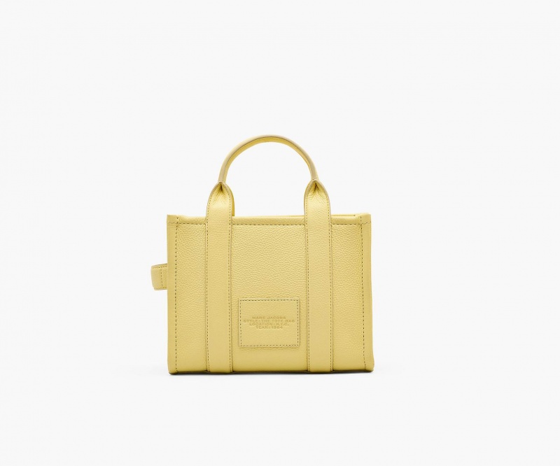 Marc Jacobs The Lær Small Tote Veske Gul | Norge_MJ26362