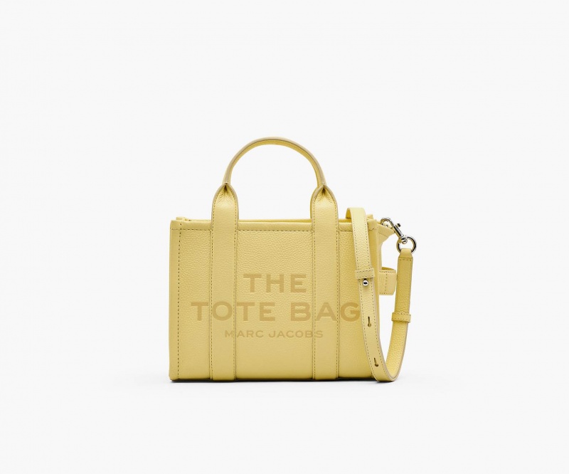 Marc Jacobs The Lær Small Tote Veske Gul | Norge_MJ26362