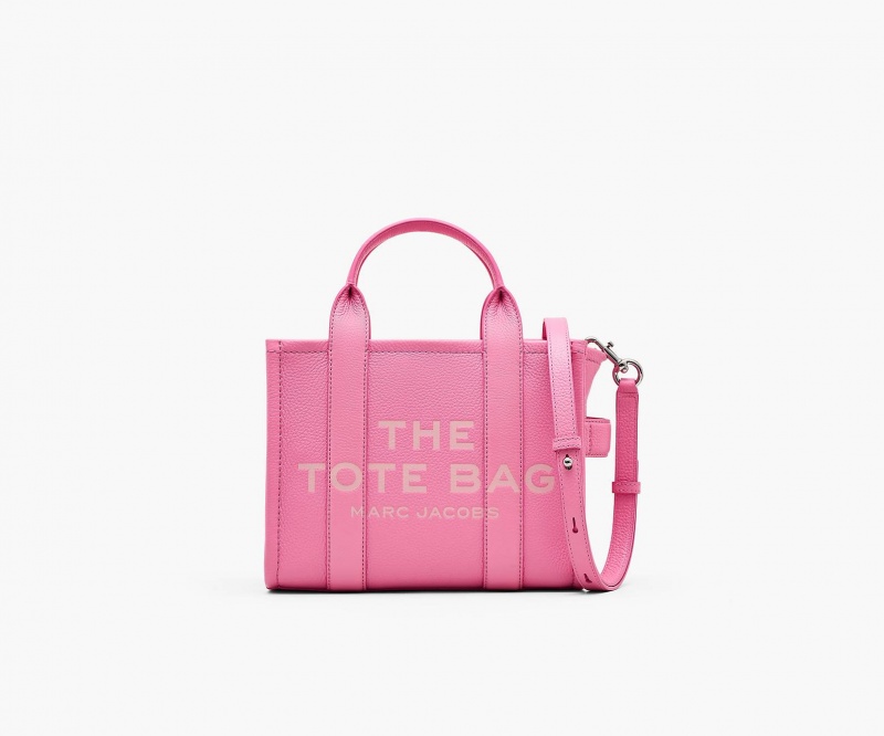 Marc Jacobs The Lær Small Tote Veske Rosa | Norge_MJ75698