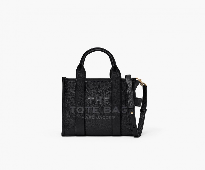 Marc Jacobs The Lær Small Tote Veske Svarte | Norge_MJ14358