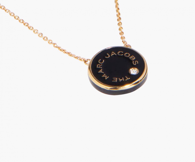 Marc Jacobs The Medallion Pendant Halskjeder Pisket Krem Gull | Norge_MJ10585