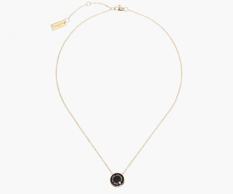 Marc Jacobs The Medallion Pendant Halskjeder Pisket Krem Gull | Norge_MJ10585