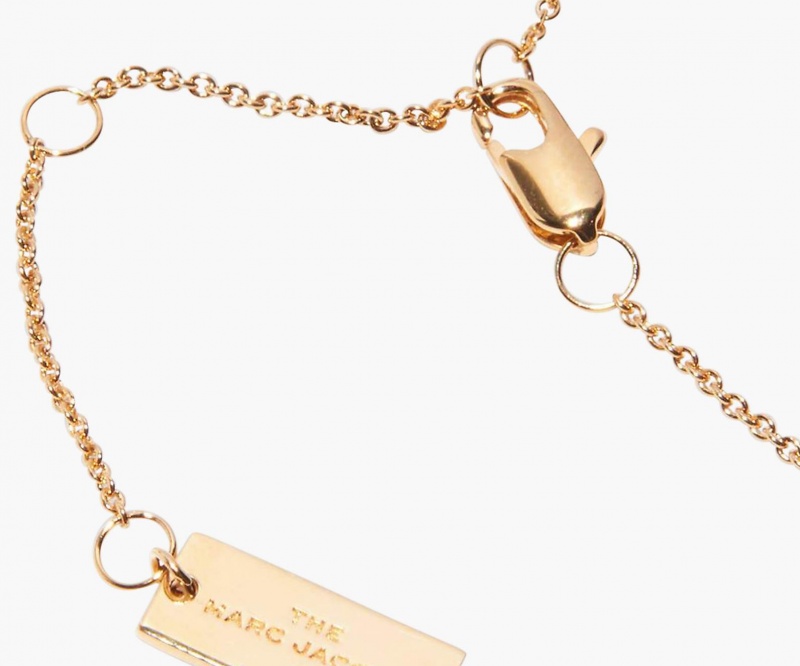 Marc Jacobs The Medallion Pendant Halskjeder Pisket Krem Gull | Norge_MJ10585