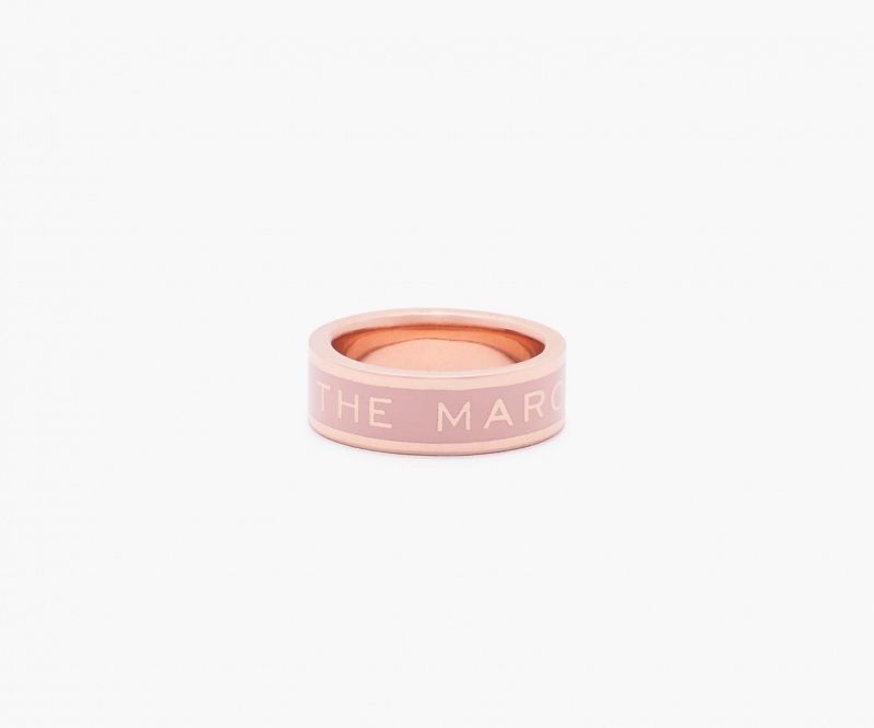 Marc Jacobs The Medallion Ringer Brune Rosa Gull | Norge_MJ76424