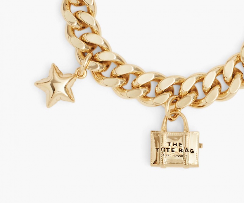 Marc Jacobs The Mini Icon Charm Armbånder Lyse Gull | Norge_MJ45221