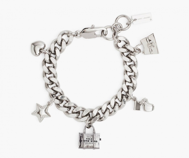 Marc Jacobs The Mini Icon Charm Armbånder Lyse Sølv | Norge_MJ83934